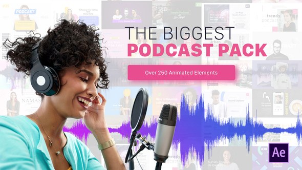 Videohive Podcast Audio Visualization Product Promo template preview