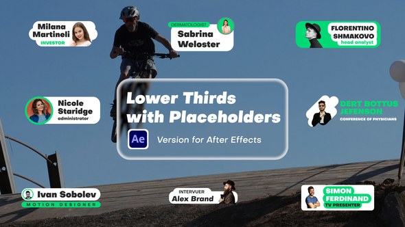 Videohive Lower Thirds with Placeholders Elements template preview