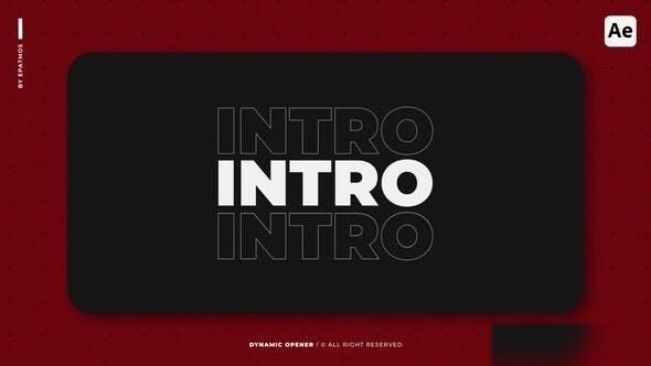 Videohive Dynamic Opener | AE 48052569 Openers template preview