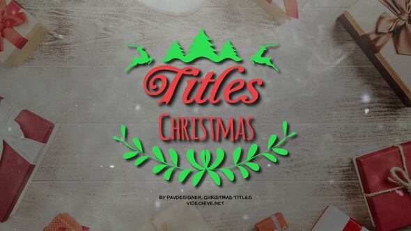 Videohive Merry Christmas Titles 48650508 Titles template preview
