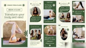 Videohive Yoga Wellness Coach Instagram Story Openers template preview