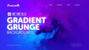 Videohive Gradient Grunge Backgrounds Elements template preview