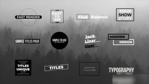 Videohive Simple Titles 1.0 | After Effects 53062937 Titles template preview