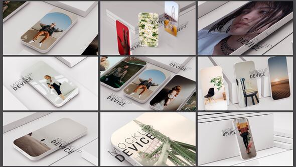 Videohive White Phone Mockup Product Promo template preview