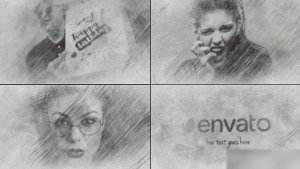 Videohive Pencil Sketch/Scribble Drawing Logo Logo Stings template preview