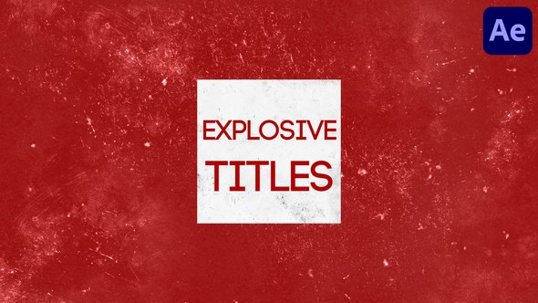 Videohive Explosive Titles for After Effects Titles template preview