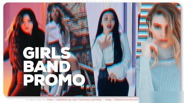 Videohive Girls Band Promo Openers template preview