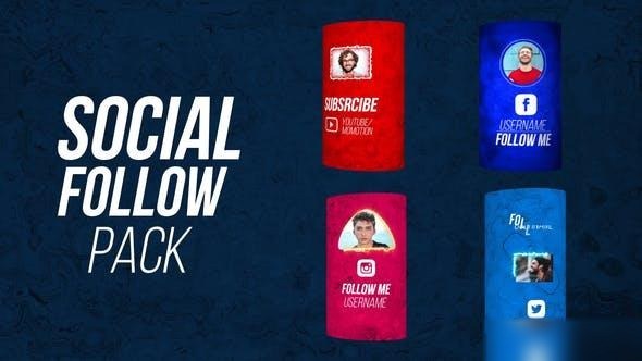 Videohive Social Follow Outro Openers template preview