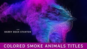 Videohive Colored Smoke Animals Titles Titles template preview