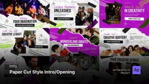 Videohive Intro/Opening Video - Paper Cut Style After Effects Template Product Promo template preview
