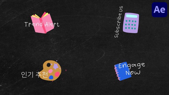 Videohive Hand Drawn School Titles for After Effects Titles template preview