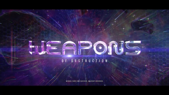 Videohive Space Action Trailer Titles template preview