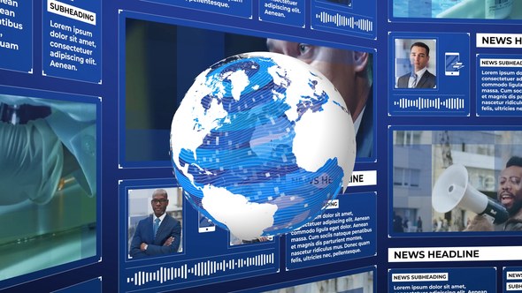 Videohive In the Lens | World News Broadcast-packages template preview