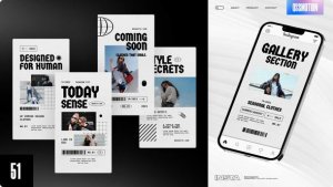 Videohive Minimal Streetwear Instagram Stories Video Displays template preview