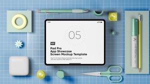 Videohive Pad Pro App Showcase Screen Mockup Template Product Promo template preview