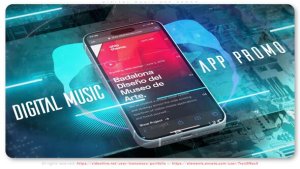 Videohive Digital Music App Promo Product Promo template preview
