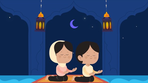 Videohive Ramadan and Eid Greetings Logo Stings template preview