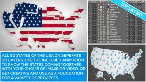 USA Map Kit Video Displays template preview