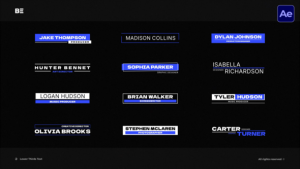 Videohive Lower Thirds Text  AE Titles template preview