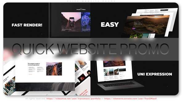 Videohive Quick Website Promo 34422560 Broadcast-packages template preview
