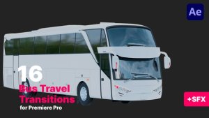 Videohive Bus Travel Transitions Elements template preview