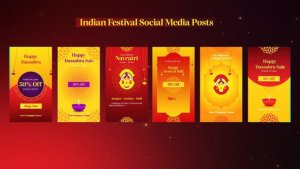 Videohive Indian Festival Social Media Posts Ramadan template preview