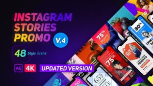 Videohive Instagram Stories Promo Video Displays template preview