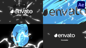 Videohive Cartoon Fire Hurricane Logo Opener | After Effects Logo Stings template preview