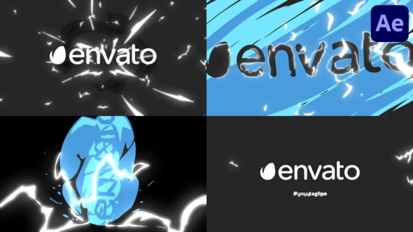 Videohive Cartoon Fire Hurricane Logo Opener | After Effects Logo Stings template preview