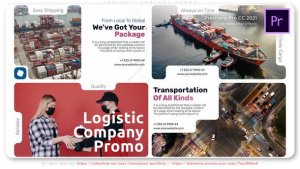 Logistic Company Promo Premiere Pro template preview