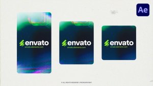 Videohive Vertical Glitch Horror Logo Logo Stings template preview