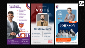 Videohive Election Posters Product Promo template preview