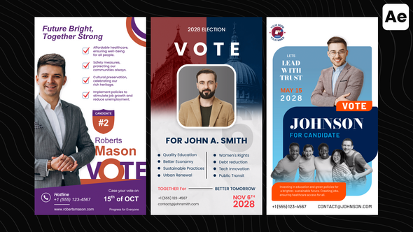 Videohive Election Posters Product Promo template preview