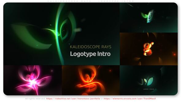 Videohive Kaleidoscope Rays - Logotype Intro Logo Stings template preview