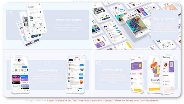 Videohive White App Promo Product Promo template preview