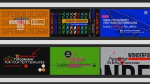 Videohive Typo Scenes 0.2 Titles template preview