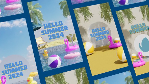 Videohive Summer Stories 52362580 Openers template preview