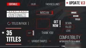 Videohive 35 Minimal Titles Titles template preview
