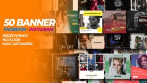 Videohive 50 Facebook & Instagram Banner Product Promo template preview