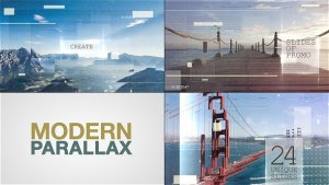Modern Parallax Slideshow Video Displays template preview