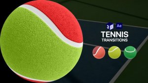 Videohive Tennis Ball Transitions for After Effects Elements template preview