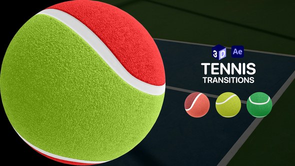Videohive Tennis Ball Transitions for After Effects Elements template preview