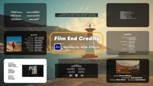 Videohive Film End Credits Elements template preview