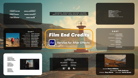 Videohive Film End Credits Elements template preview