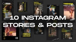 Videohive 20in1 Instagram Stories & Posts Openers template preview