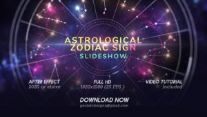 Videohive Astrological Zodiac Sign l Slideshow Video Displays template preview