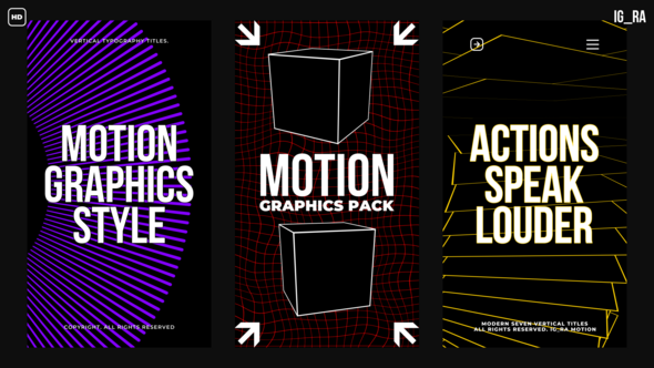 Videohive 3D Vertical Titles | AE Titles template preview