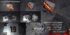 Videohive Calendar Burn Openers template preview