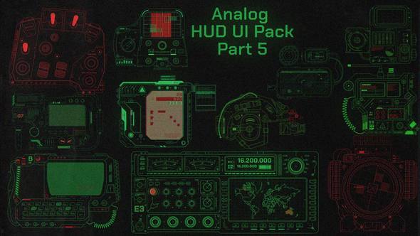 Videohive Analog HUD UI Pack 5 Elements template preview