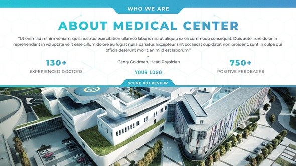 Videohive Healthcare Minimal Folder Video Displays template preview
